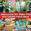 20+ Impressive DIY Water Feature And Garden Pond Ideas